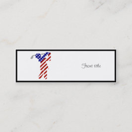 USA Patriotic WOMEN S GOLF Mini Visitkort