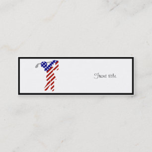 USA Patriotic WOMEN S GOLF Mini Visitkort