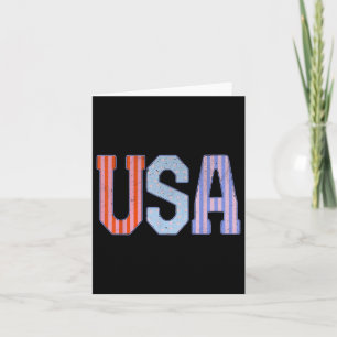 USA Patriotisk 4:e Juli Amerika Självständighetsda Kort