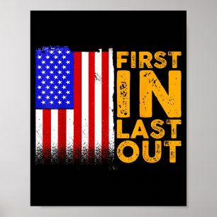 USA patriotisk - amerikansk flagg frihet - stolthe Poster