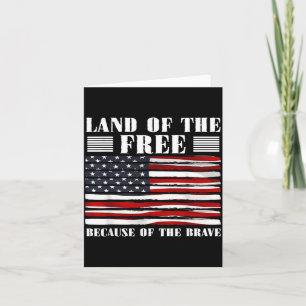 USA Patriotisk Amerikansk Flagga 4:e Juli Kort