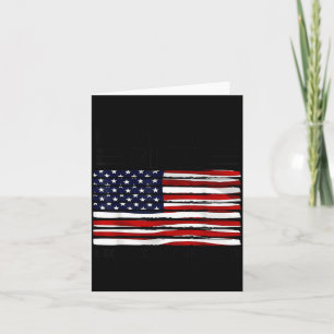USA Patriotisk Amerikansk Flagga 4:e Juli Kort