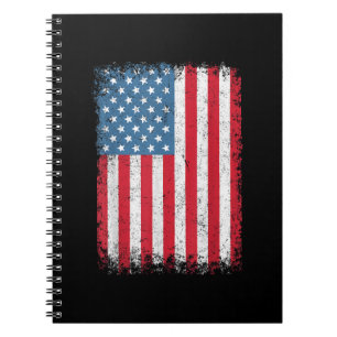 USA Patriotisk Amerikansk Flagga För Män Kvinnor B Anteckningsbok