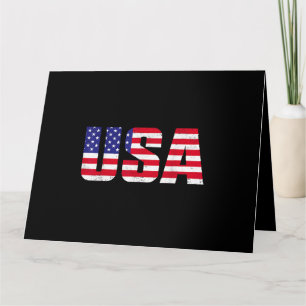 USA Patriotisk Amerikansk Flagga För Män Kvinnor B Kort