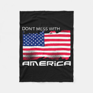 USA patriotisk - amerikansk flagga frihet - stolth Fleecefilt
