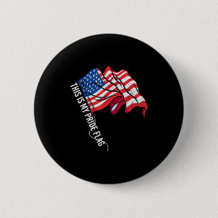 USA patriotisk - amerikansk flagga frihet - stolth Knapp
