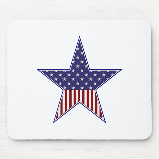 USA Patriotisk flaggdesign Musmatta (Framsidan)