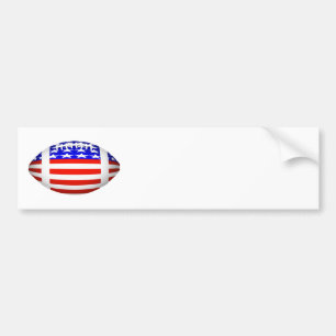 USA Patriotisk Fotboll Sporter Bildekal