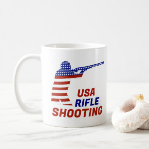USA Patriotisk Gevärsskytte Kaffemugg