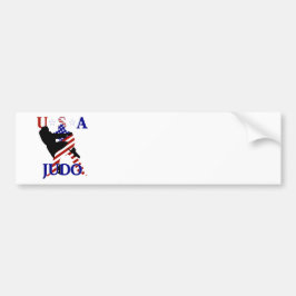 USA Patriotisk Judo Bildekal