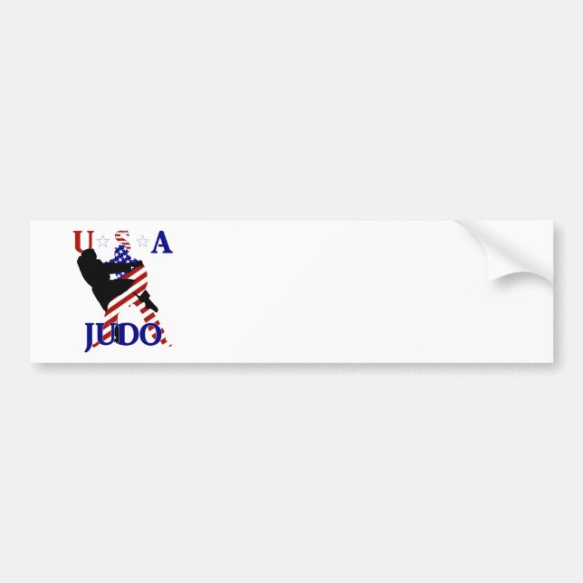 USA Patriotisk Judo Bildekal (Framsidan)
