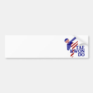 USA Patriotisk kampsport TAEKWONDO  Bildekal