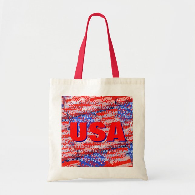 USA patriotisk land flagga Tygkasse (Framsidan)