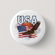 USA Patriotisk Örn med Mars Röd Planet-design