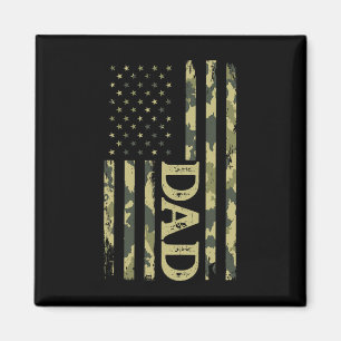 Usa Patriotisk Pappa Fars Dag Amerikansk Flagga 4 Magnet