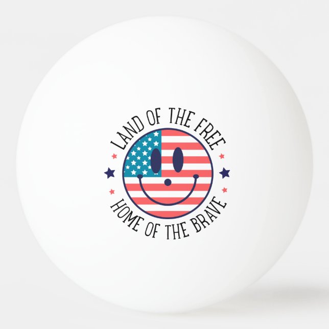 USA Patriotisk  Pingisboll (Framsidan)