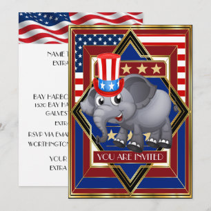 USA Patriotisk Republikansk Inbjudan