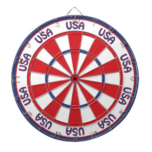 USA Patriotisk Röd, Vit, Blå Darttavla