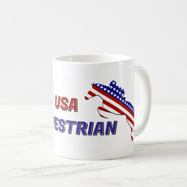 USA Patriotisk Ryttare Kaffemugg (Framsida höger)