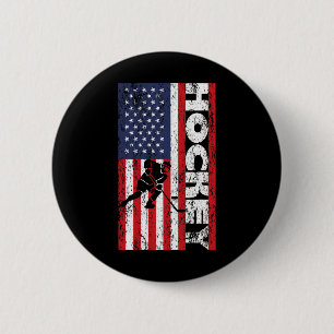 Usa Patriotisk Spelare 4 Juli Amerikansk Flagga Ho Knapp