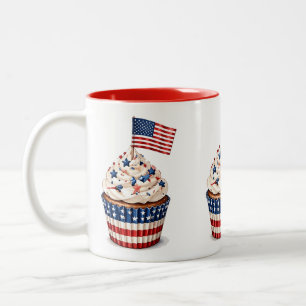USA Patriotiska 250-års 4:e juli-firande Två-Tonad Mugg