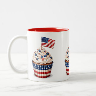 USA Patriotiska 250-års 4:e juli-firande Två-Tonad Mugg