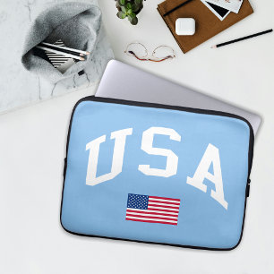 USA Patriotiska Självständighetsdagen Amerikansk F Laptop Fodral