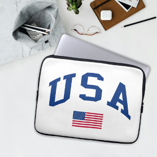 USA Patriotiska Självständighetsdagen Amerikansk F Laptop Fodral