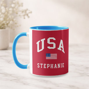 USA Patriotiska Självständighetsdagen Amerikansk F Mugg