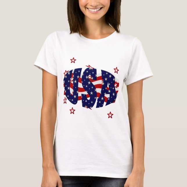 USA-Patriotiskt T Shirt (Framsida)