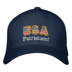 USA Patriotism Logotyp NB1 Broderad Keps