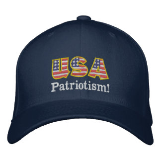 USA Patriotism Logotyp NB1 Broderad Keps