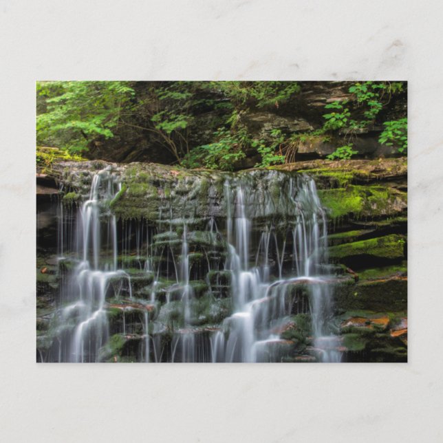 USA, Pennsylvania, Benton. Vattenfall i Ricketts Vykort (Framsida)