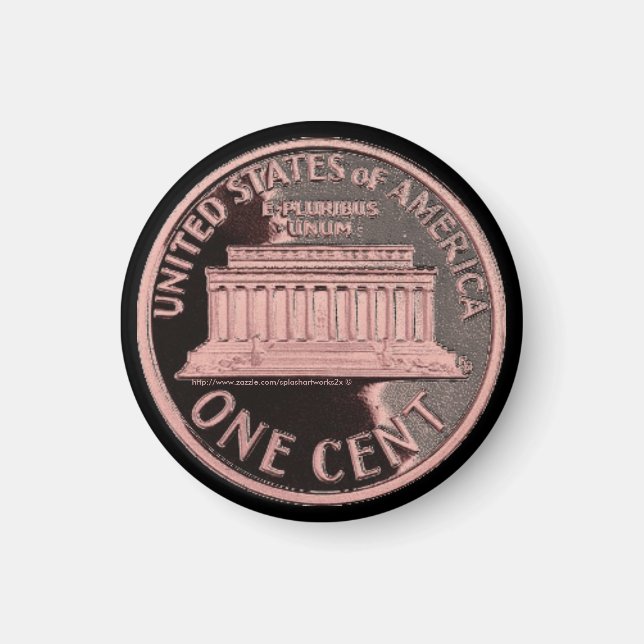 USA Penny magnet av Splashartworks2x (Framsidan)
