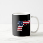 Usa Pistol American Gun Flagga 4 juli Kaffemugg<br><div class="desc">Usa Pistol American Gun Flagga 4 juli</div>
