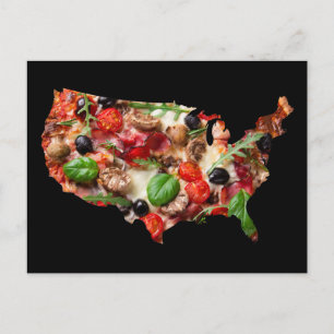 USA Pizza Vykort