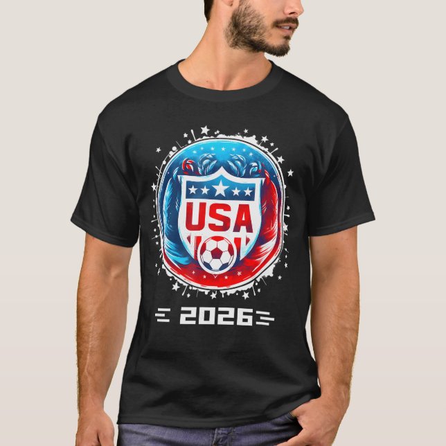 USA Player 2026eam Boys  Men Youtheen USA 2026 fri T Shirt (Framsida)