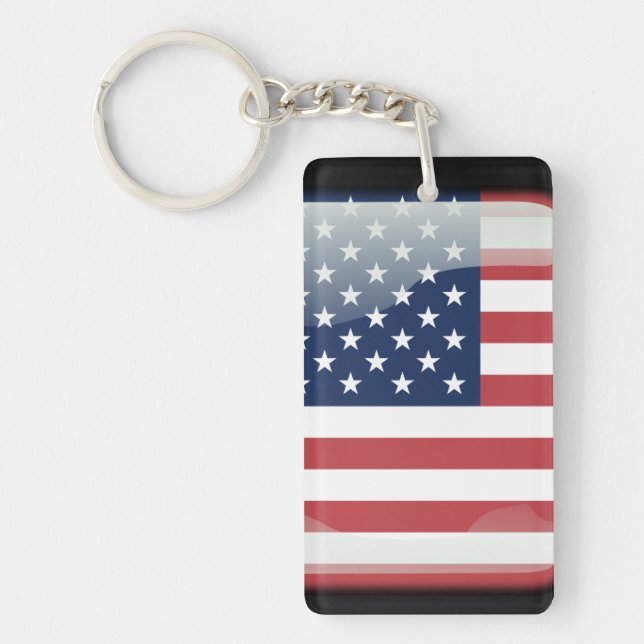 USA polerad flagga (Framsidan)