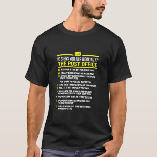 USA-posttjänst T-Shirt -10-tecken som du arbetar m