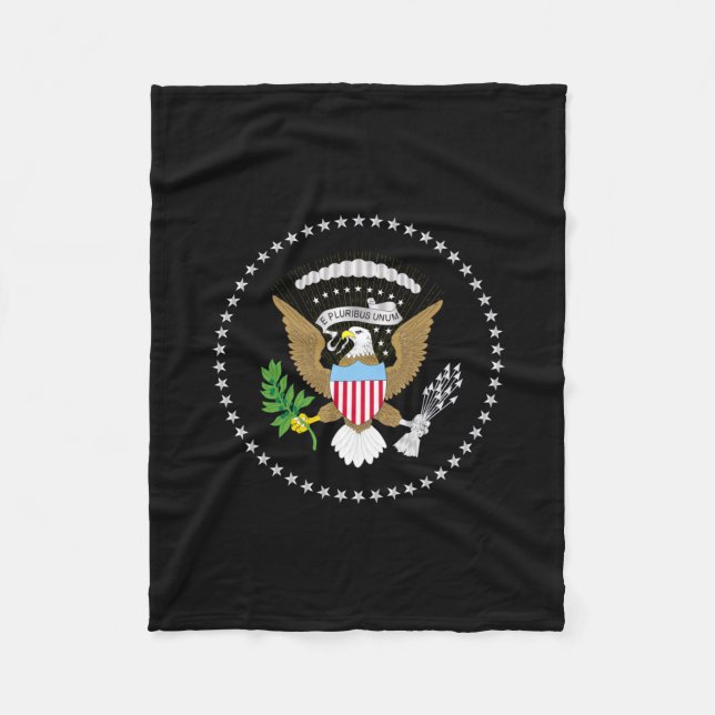 USA Presedent Flagga Fleecefilt (Framsidan)