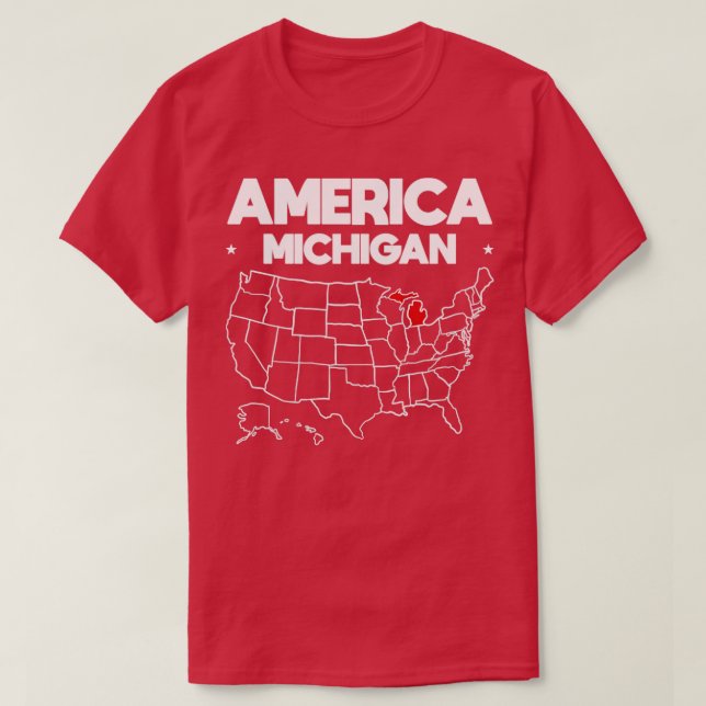 USA-presenten Michigan State T Shirt (Design framsida)