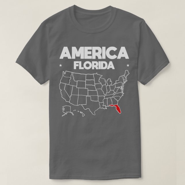 USA presentstat i Florida T Shirt (Design framsida)