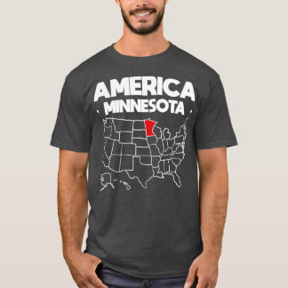 USA-presentstaten Minnesota T Shirt