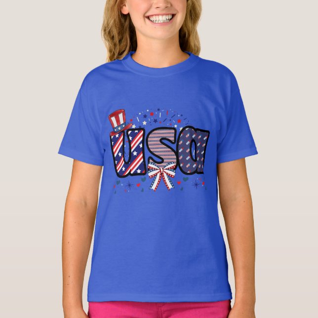 USA Pride Hat & Bow Tee (Framsida)