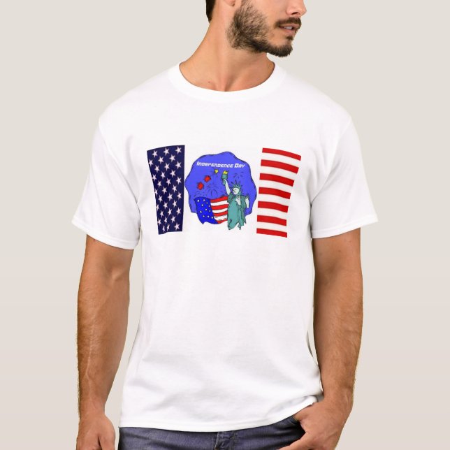 USA PRIDE - INDEPENDENCE DAY T SHIRT (Framsida)