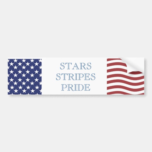 USA PRIDE Klistermärke (Framsidan)
