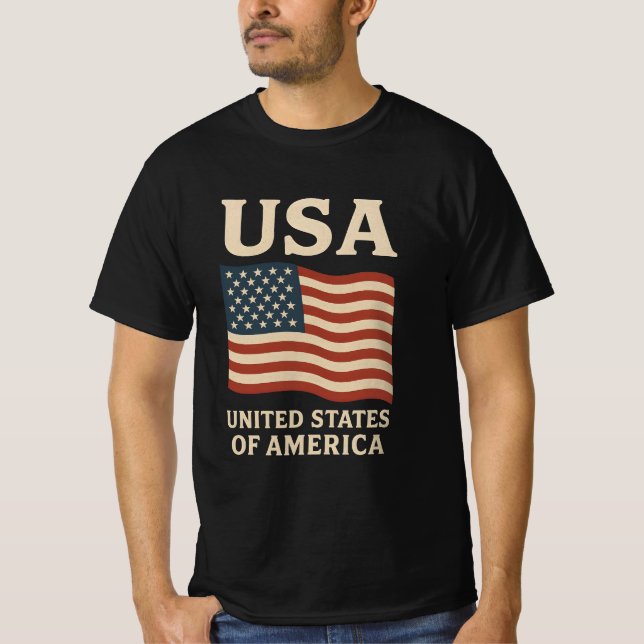 USA Pride T Shirt (Framsida)