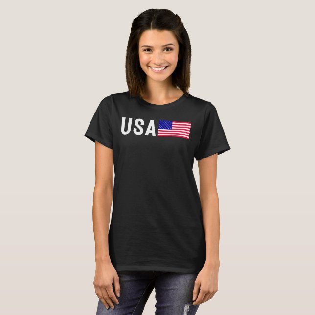 USA Pride Women's T-Shirt (Hel framsida)