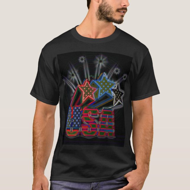 USA Proud T Shirt (Framsida)