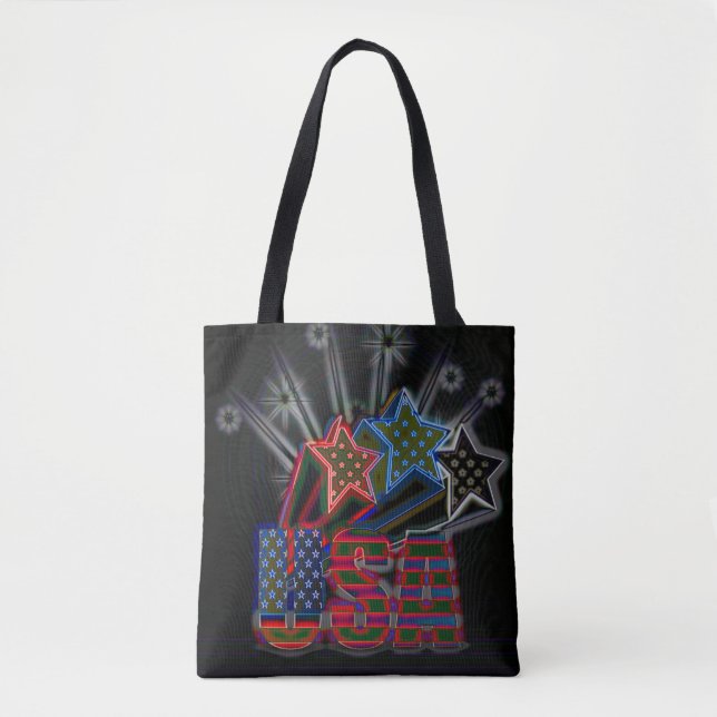 USA Proud Tote Bag Tygkasse (Framsida)